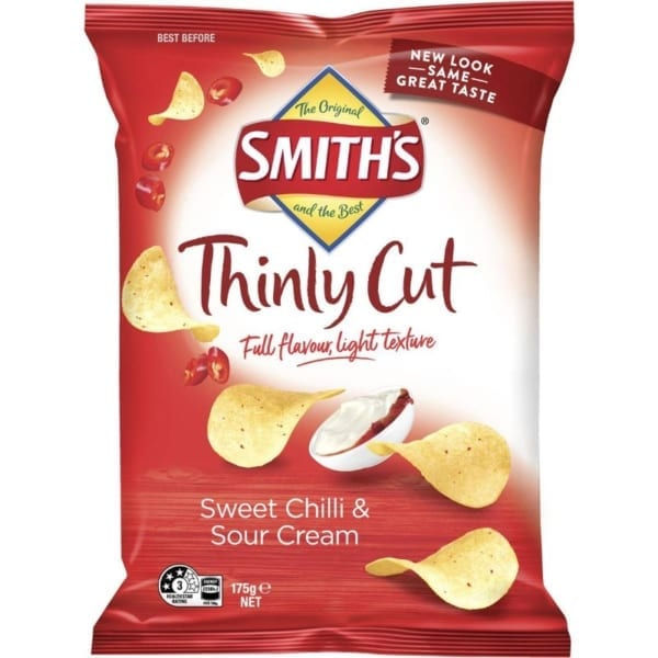 Snack Brands Australia, Smiths Thinly Cut Sweet Chilli and Sour Cream
